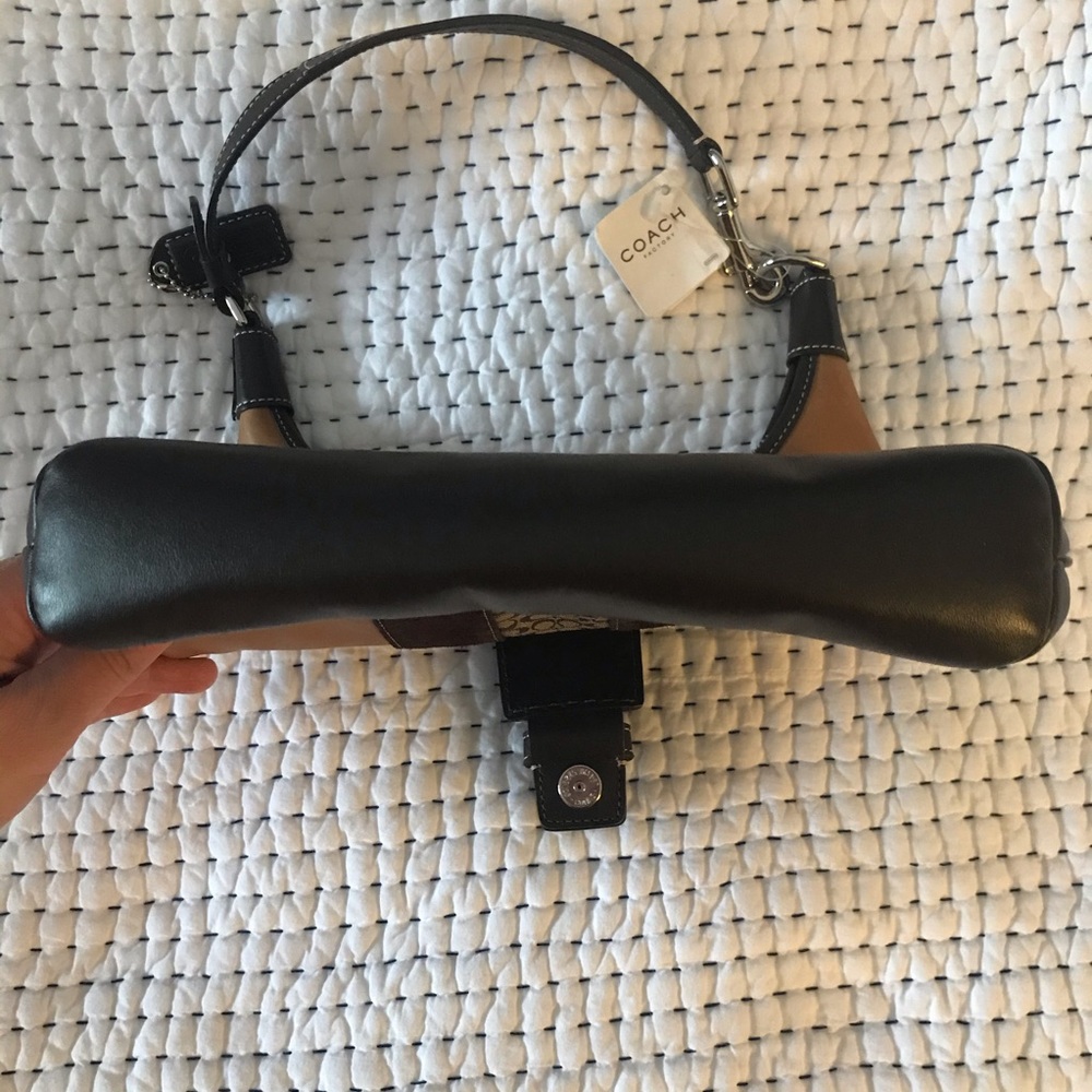 Authentic COACH, Tan/Brown Mini Hobo - Picture 3 of 7